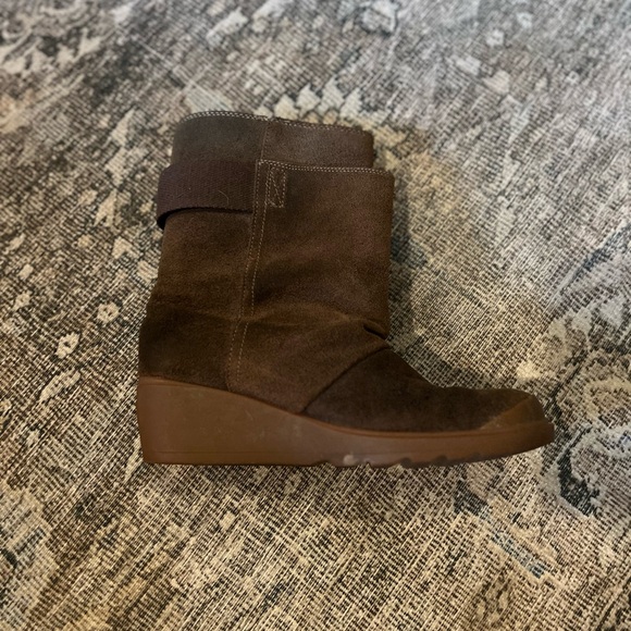Sorel Toronto Brown Leather Mid Calf Winter Snow Wedge Boot Women's Size 7.5 - Picture 7 of 9